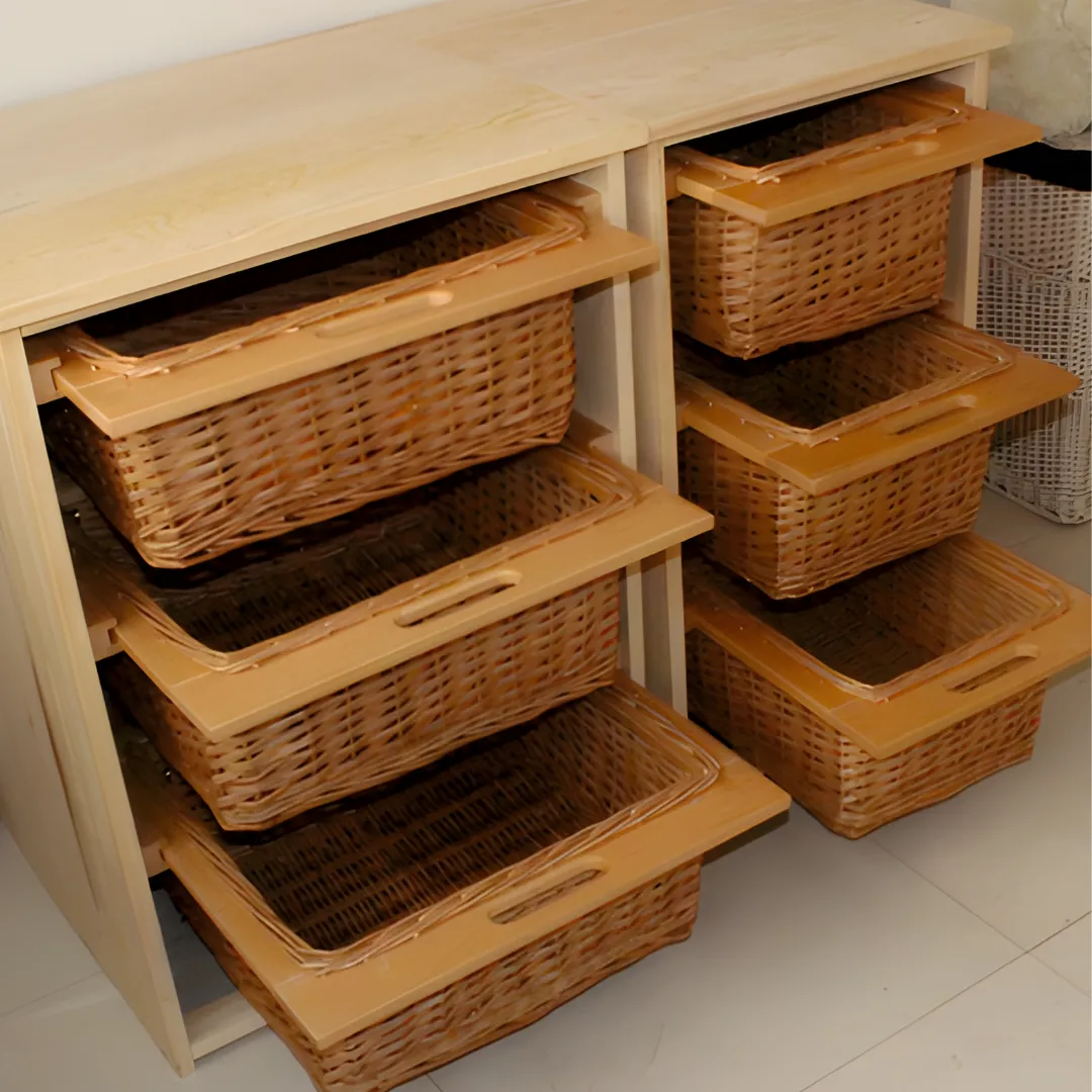 Wicker Basket Pullout