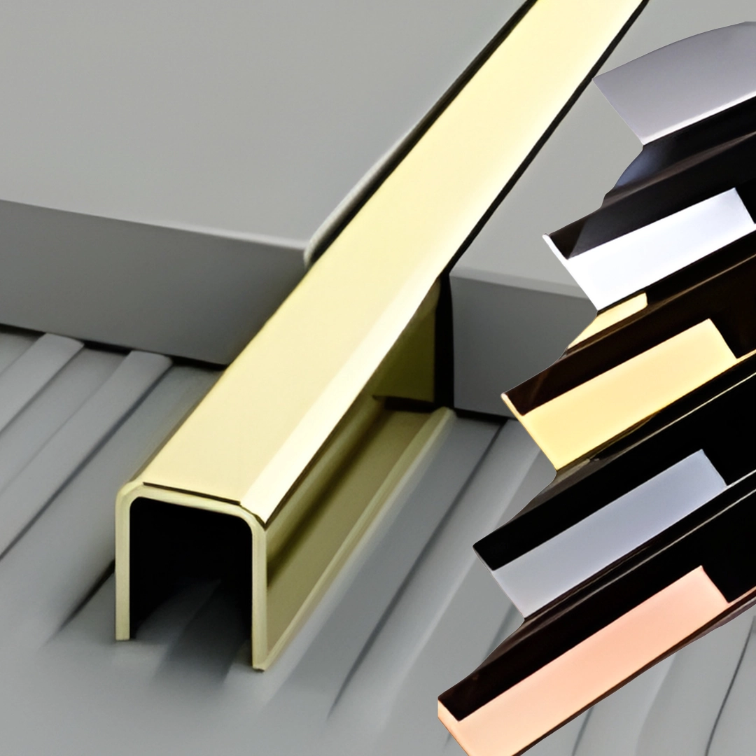 SS 304 PVD Decorative U Profile