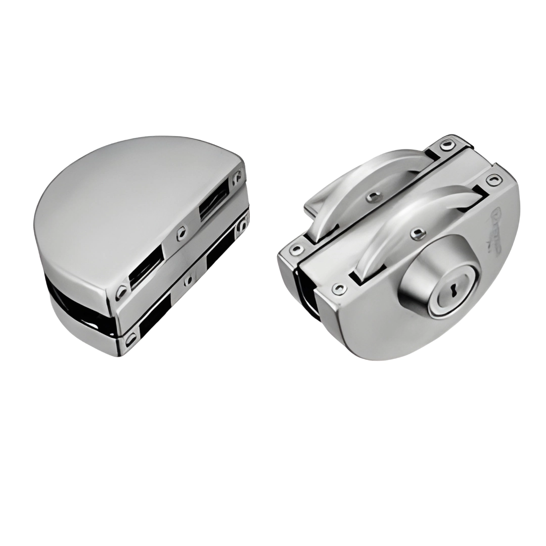 AV-GLE Round Glass Lock â€“ One Side Key & One Side Knob (SS304)