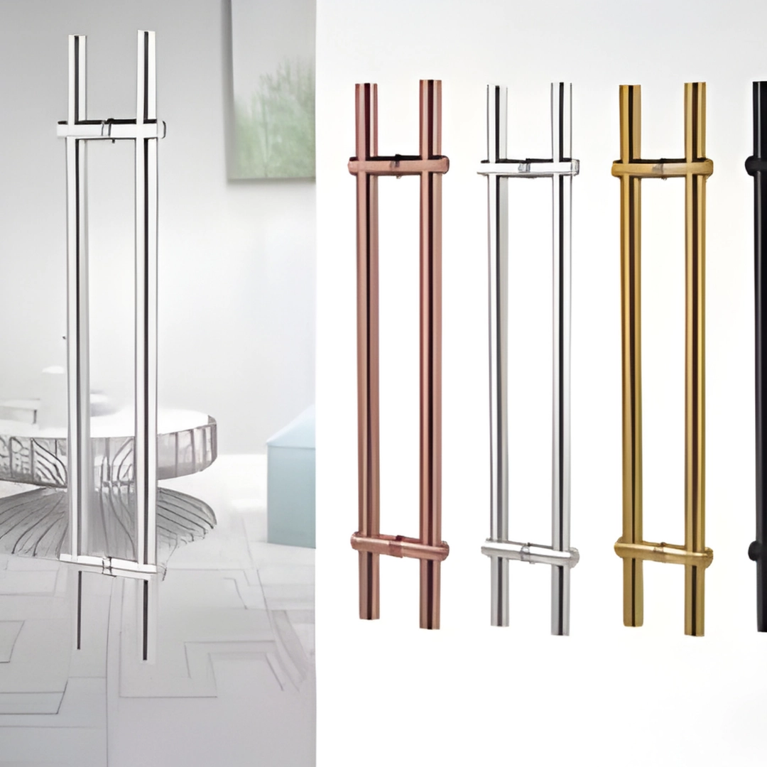 AV-903 H Handle 25mm x 450mm (300mm Hole to Hole) â€“ SS201